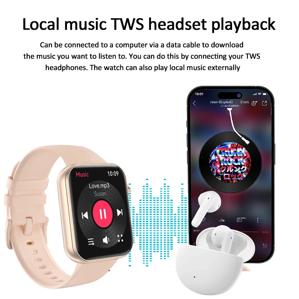 Multifunktionale 2025 Smartwatch mit Kamera & Fitness