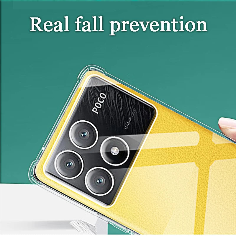 Klare Stoßfeste Hülle für Poco-Serie