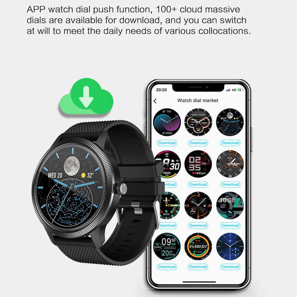 AMOLED Smartwatch Herren 1,3 Zoll Gesundheitstracker
