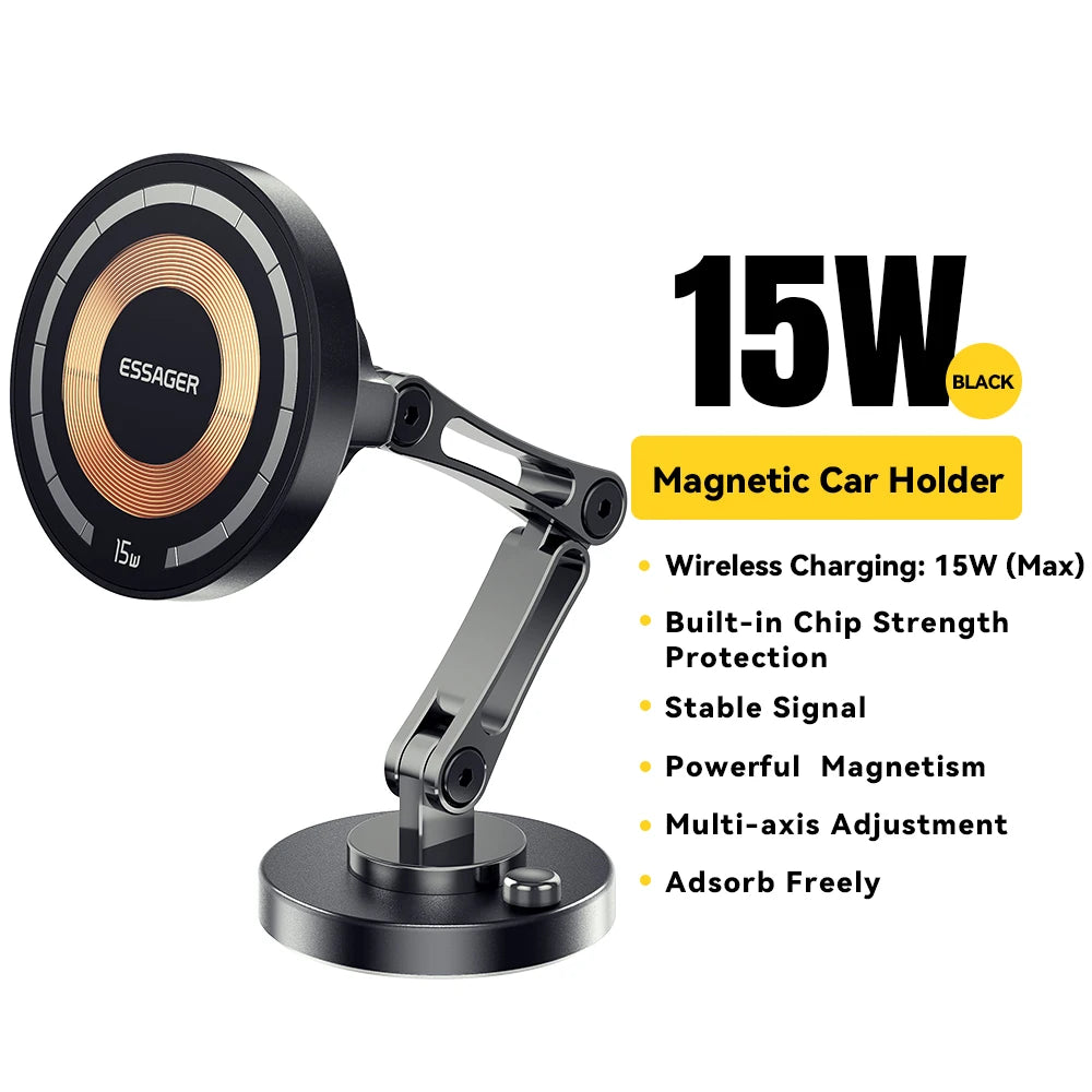 Magnetic 15W Car Charger Holder for iPhone