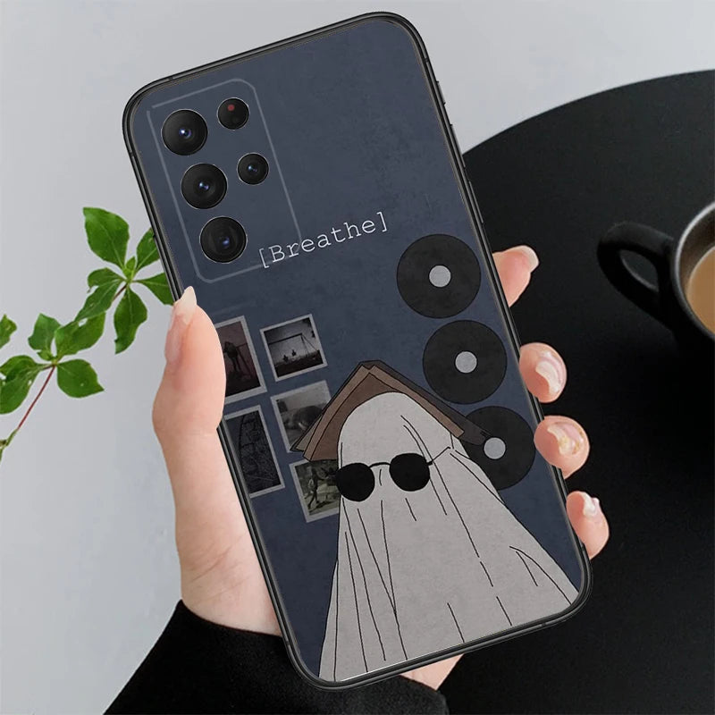 Halloween Geist Hülle für Samsung Galaxy S25–S21