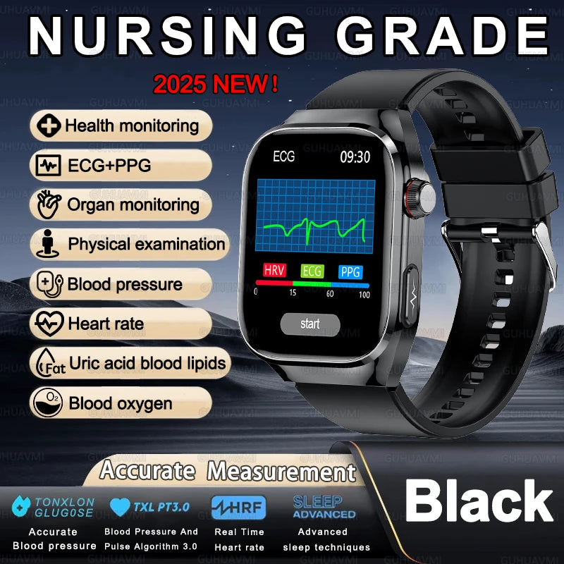 Gesundheits-Smartwatch 2025 mit Uric & Blutlipide