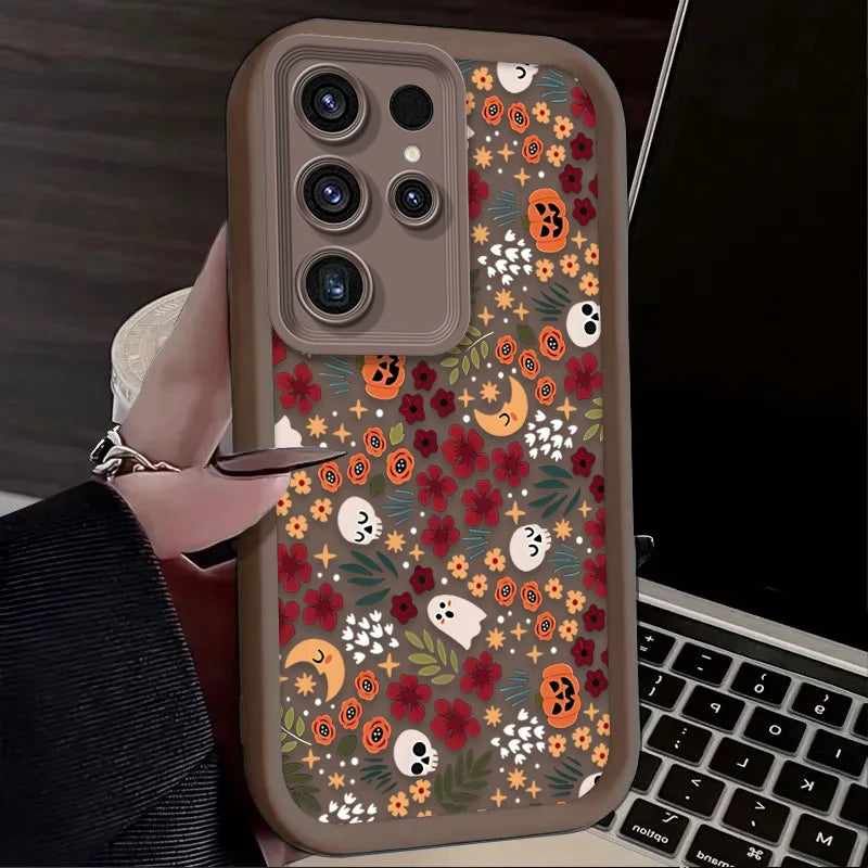 Süße Halloween Kürbis Schädel Hülle Samsung Galaxy