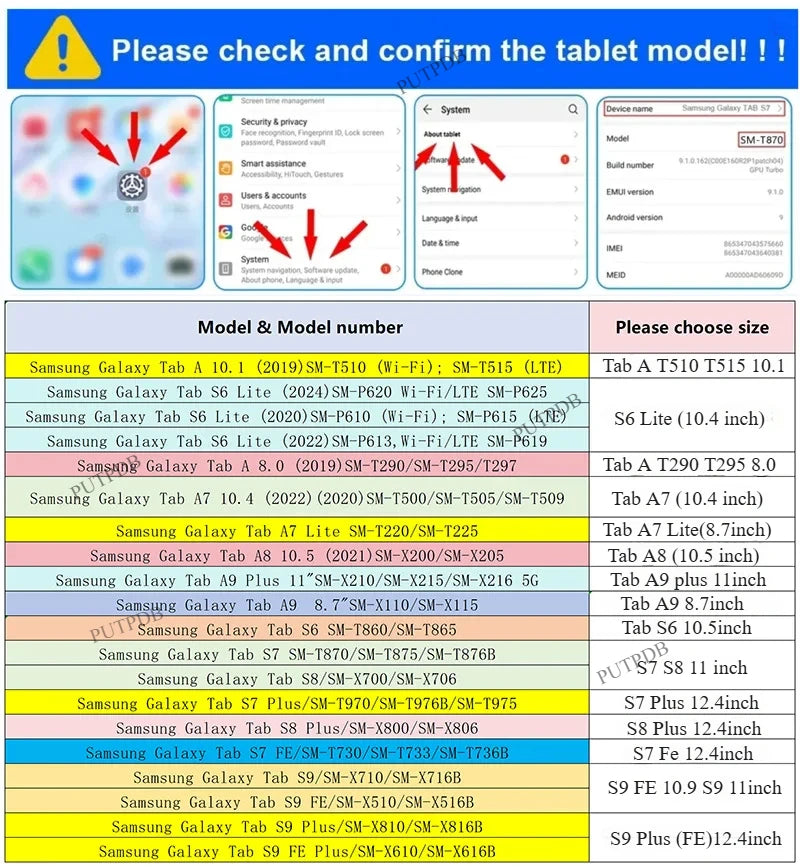 Étui rotatif à 360° pour Samsung Galaxy Tab