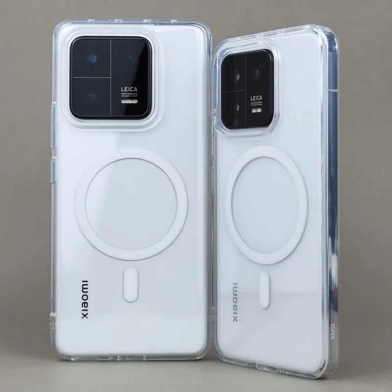 Transparente Magnet-Hülle für Xiaomi & Redmi