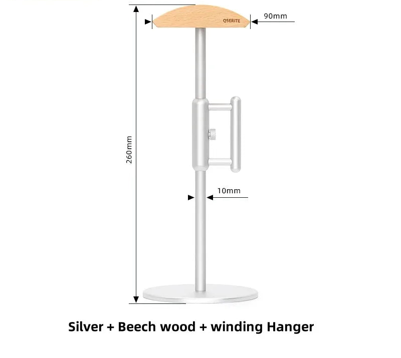 Minimalistischer Kopfhörerhalter aus Walnussholz