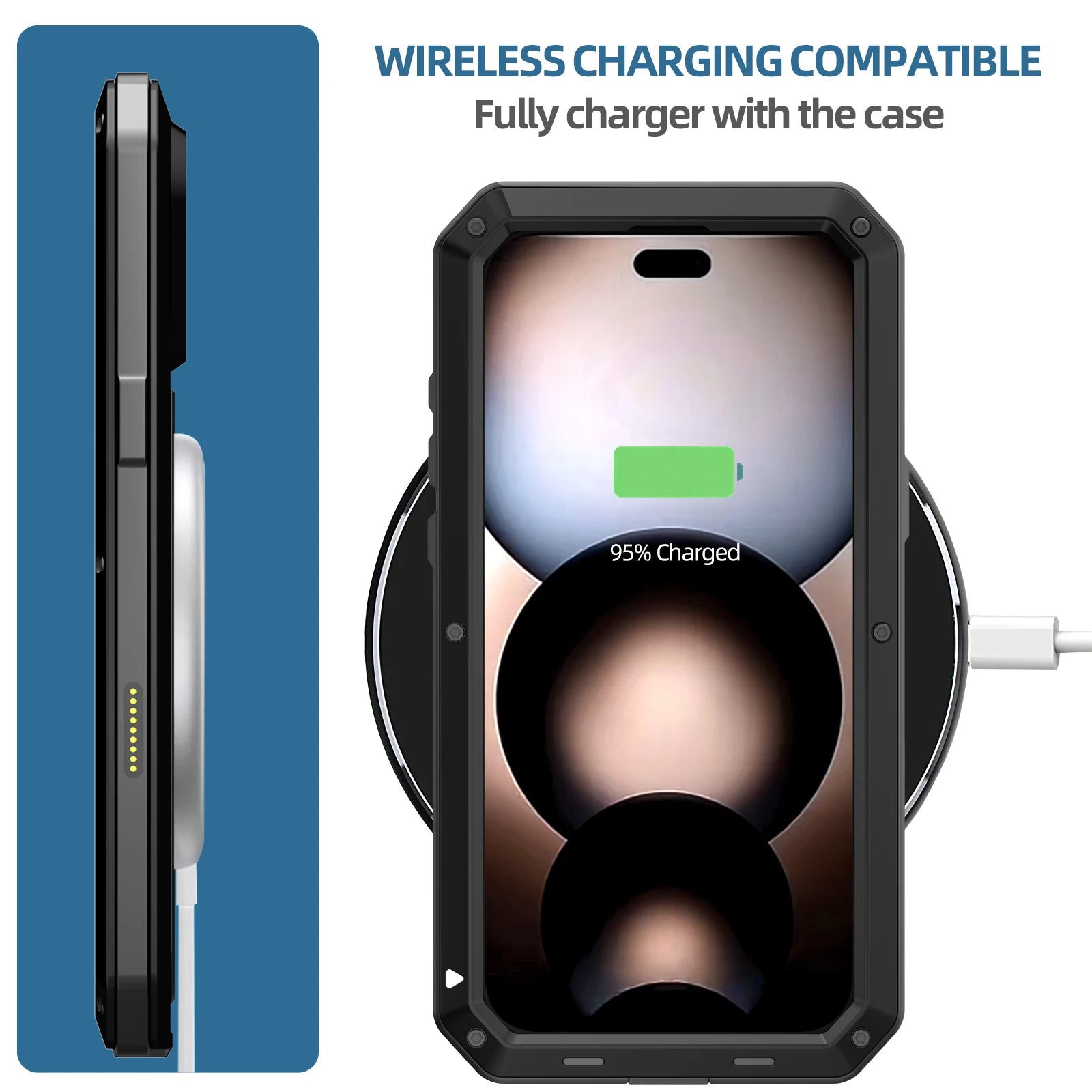 Robuste Metall-Schutzhülle für iPhone 17 Pro Max