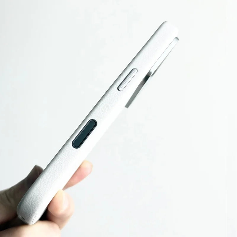 Elegante Magnet-Lederhülle für iPhone 17 Pro Max