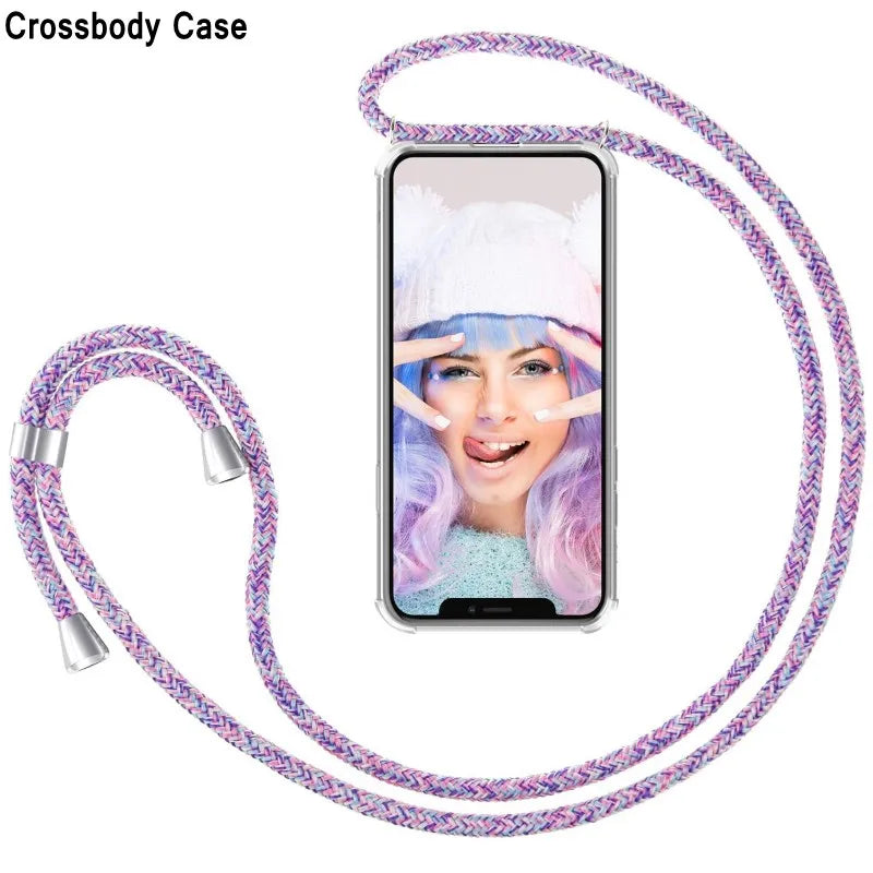 Clear Crossbody Lanyard Case with Shoulder Strap