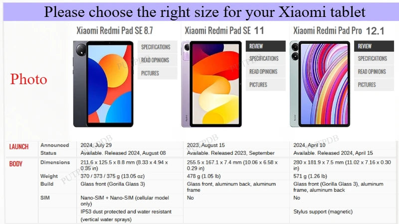 Étui rotatif à 360° pour Xiaomi Redmi Pad