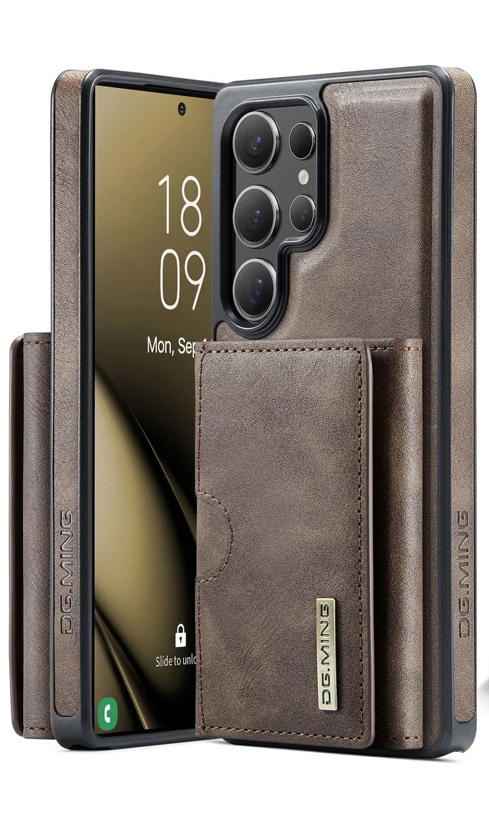 Magnetic leather wallet for Galaxy S25 series