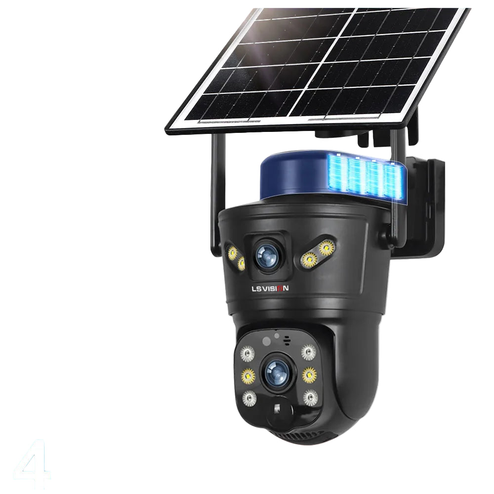 4G Solar Outdoor Kamera 8MP Dual-Linse PIR Nachtsicht
