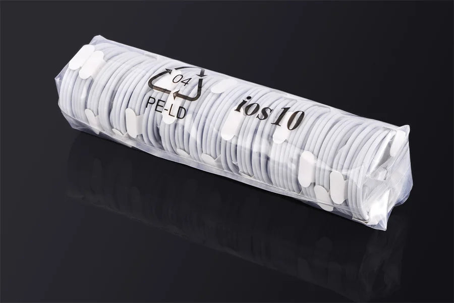 1m USB-A auf Lightning Ladekabel (10–50 Stk.)