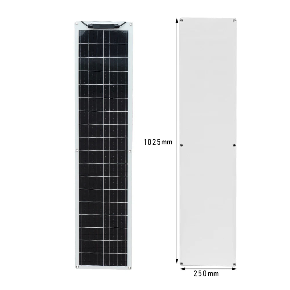 50W 12V Solar Panel Starter Kit for Motorhomes & Campers