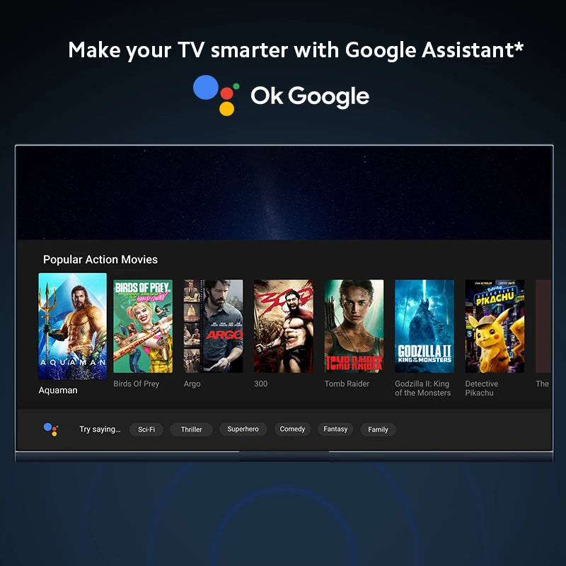 4K Android TV Stick mit Assistant und Dual-WLAN