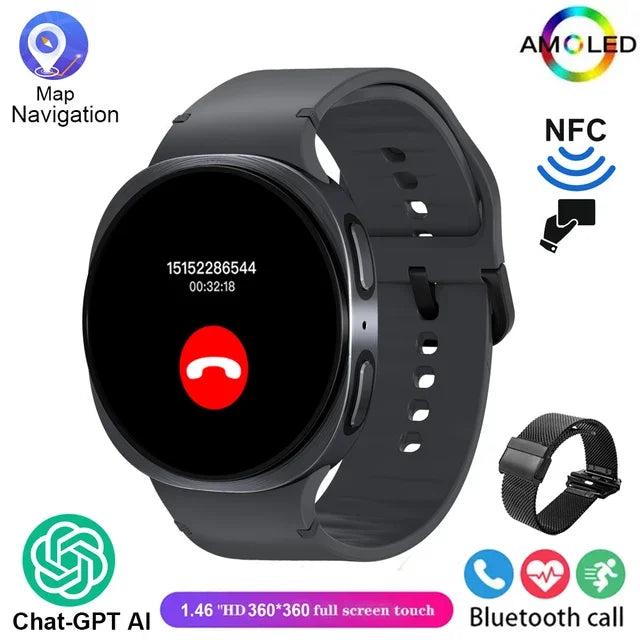 Neue Smartwatch 8 GPS Fitness Herzfrequenz AMOLED 2025