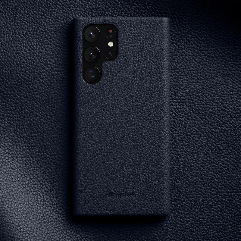 Handgefertigte Echtledertasche für Galaxy S25 Ultra