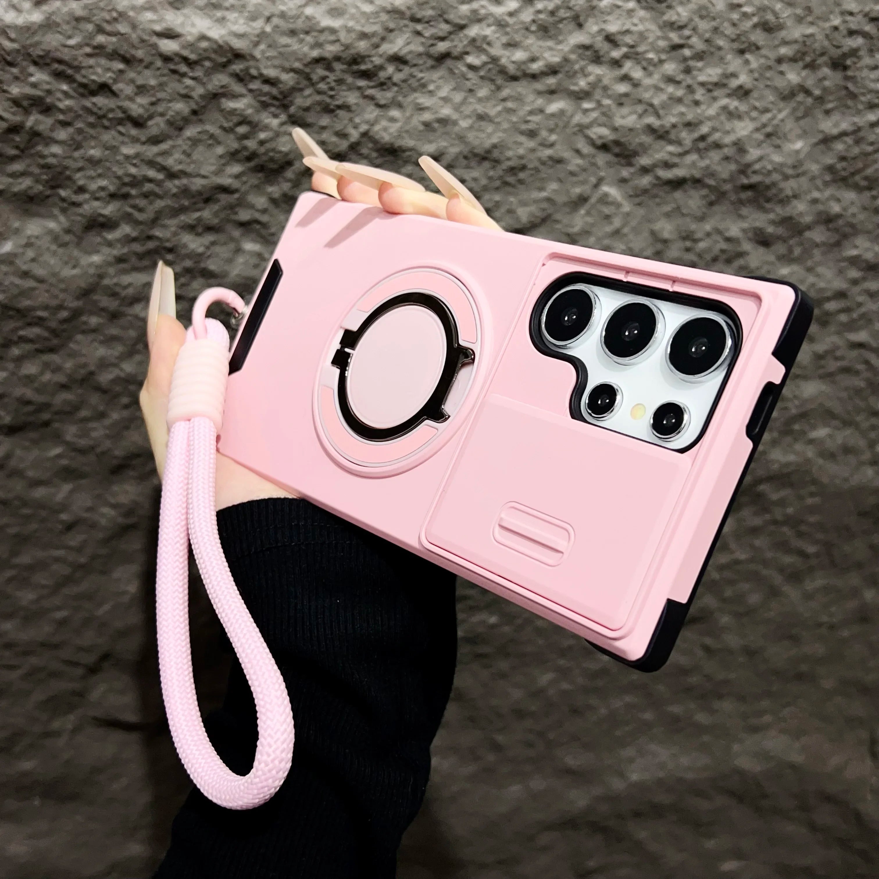 Magnetic armor case with stand for Galaxy S25