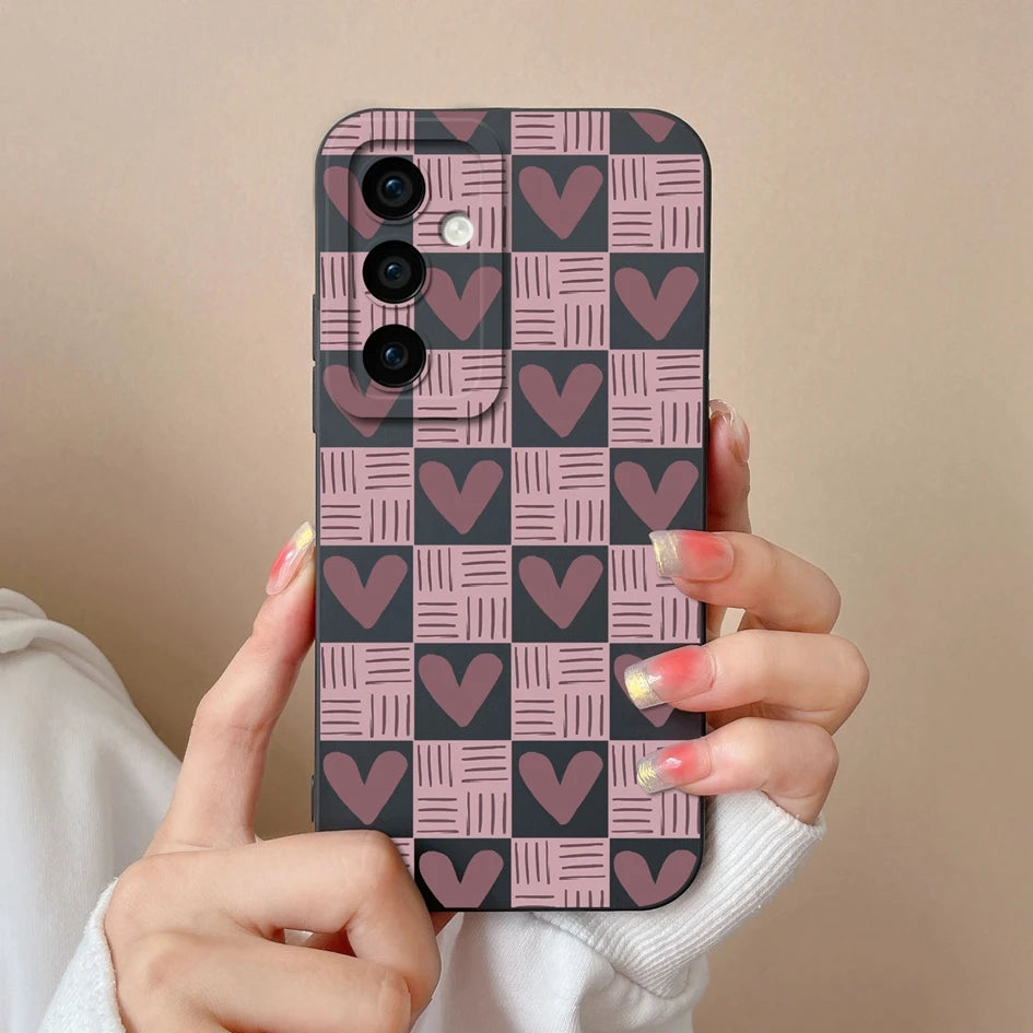 Leopard print silicone case with camera protection