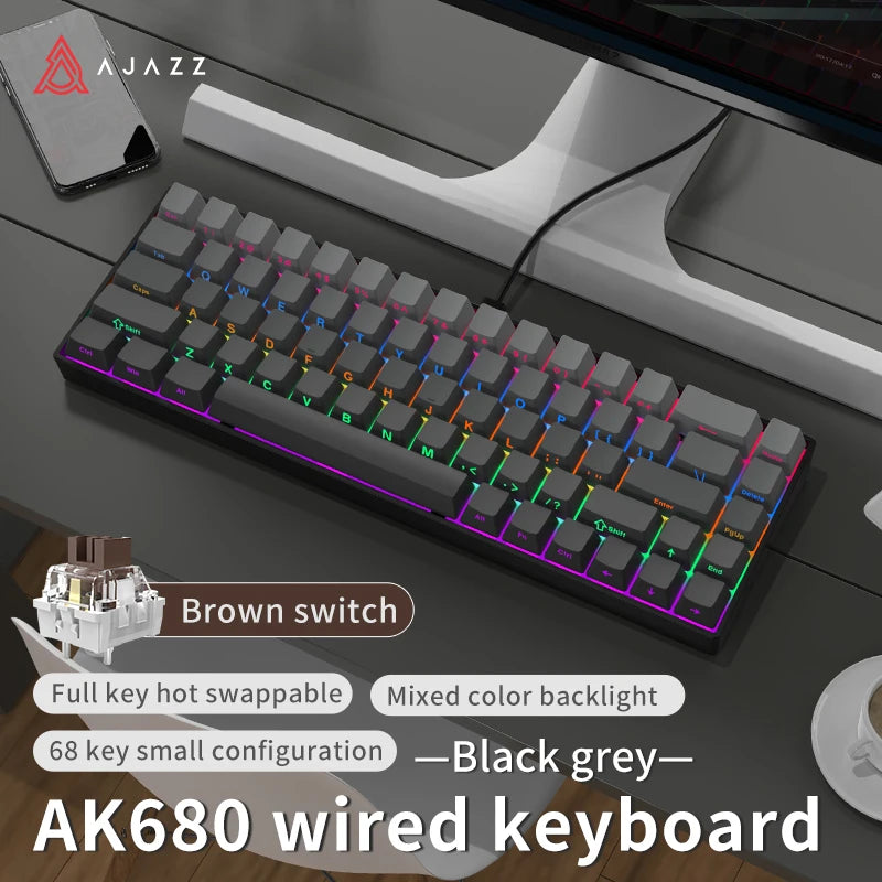AJAZZ AK680 mechanische 68-Tasten Tastatur