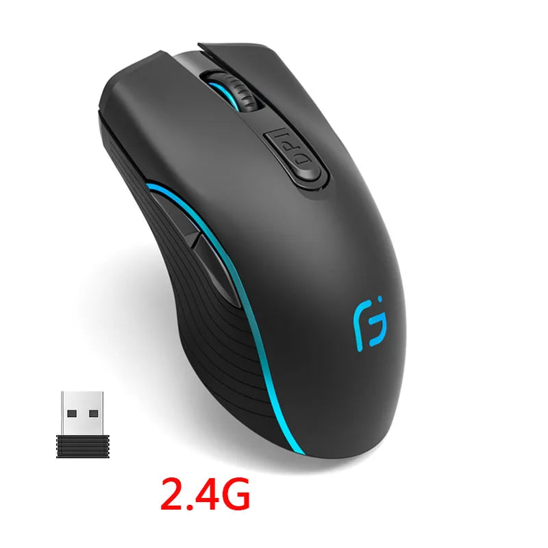 Rechargeable Dual-Mode Mouse Bluetooth & 2.4 GHz