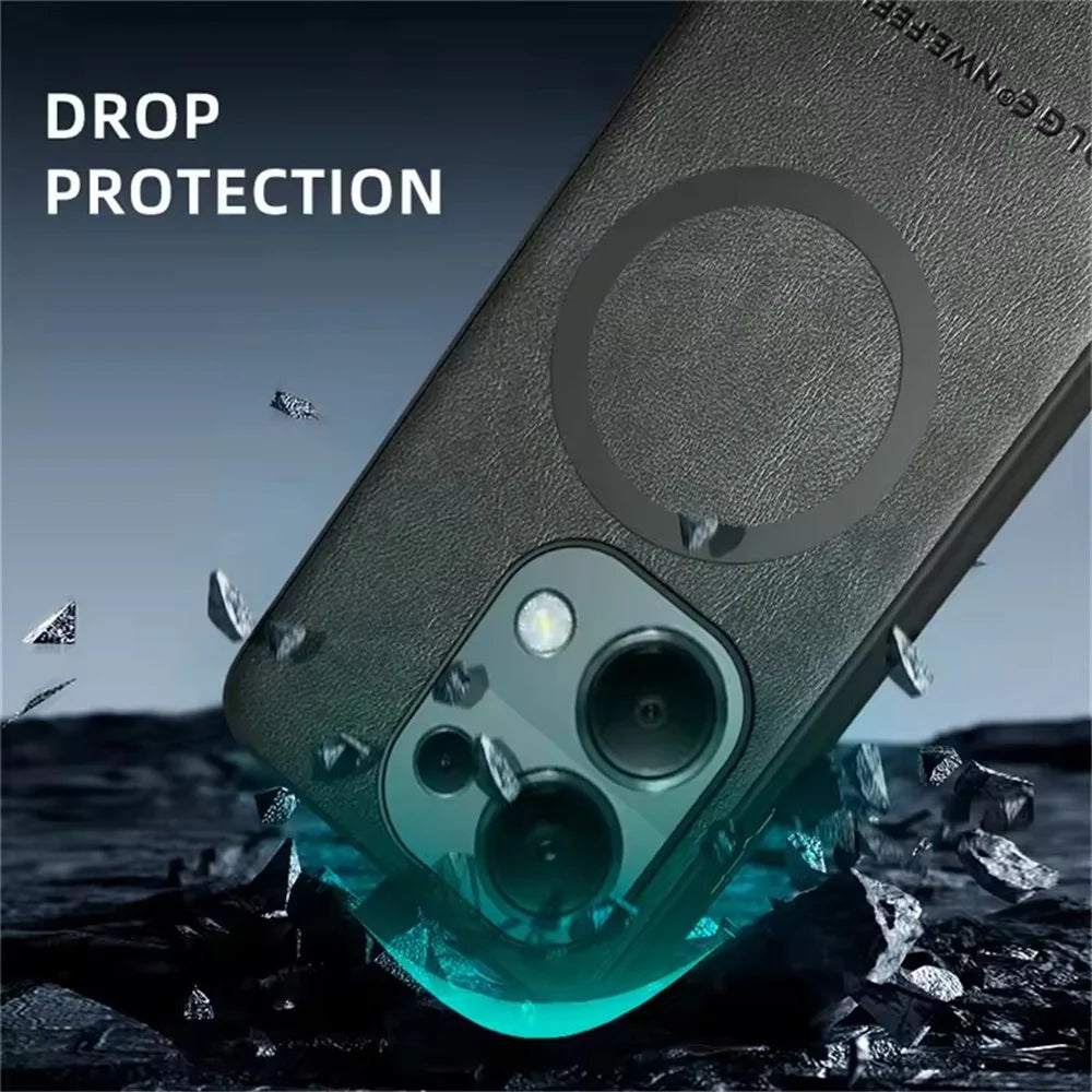 Lederhülle mit MagSafe für Xiaomi Redmi