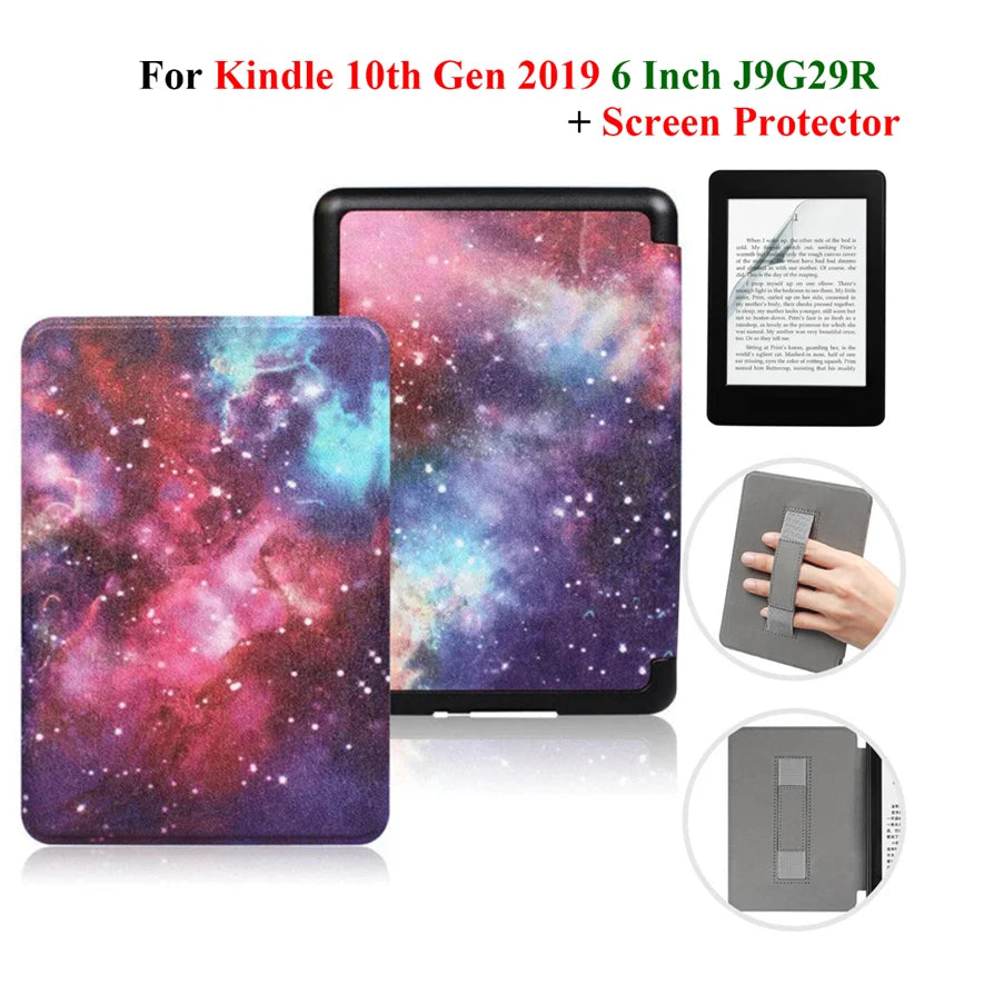 Étui + protection d'écran pour Kindle 10e génération 6 pouces