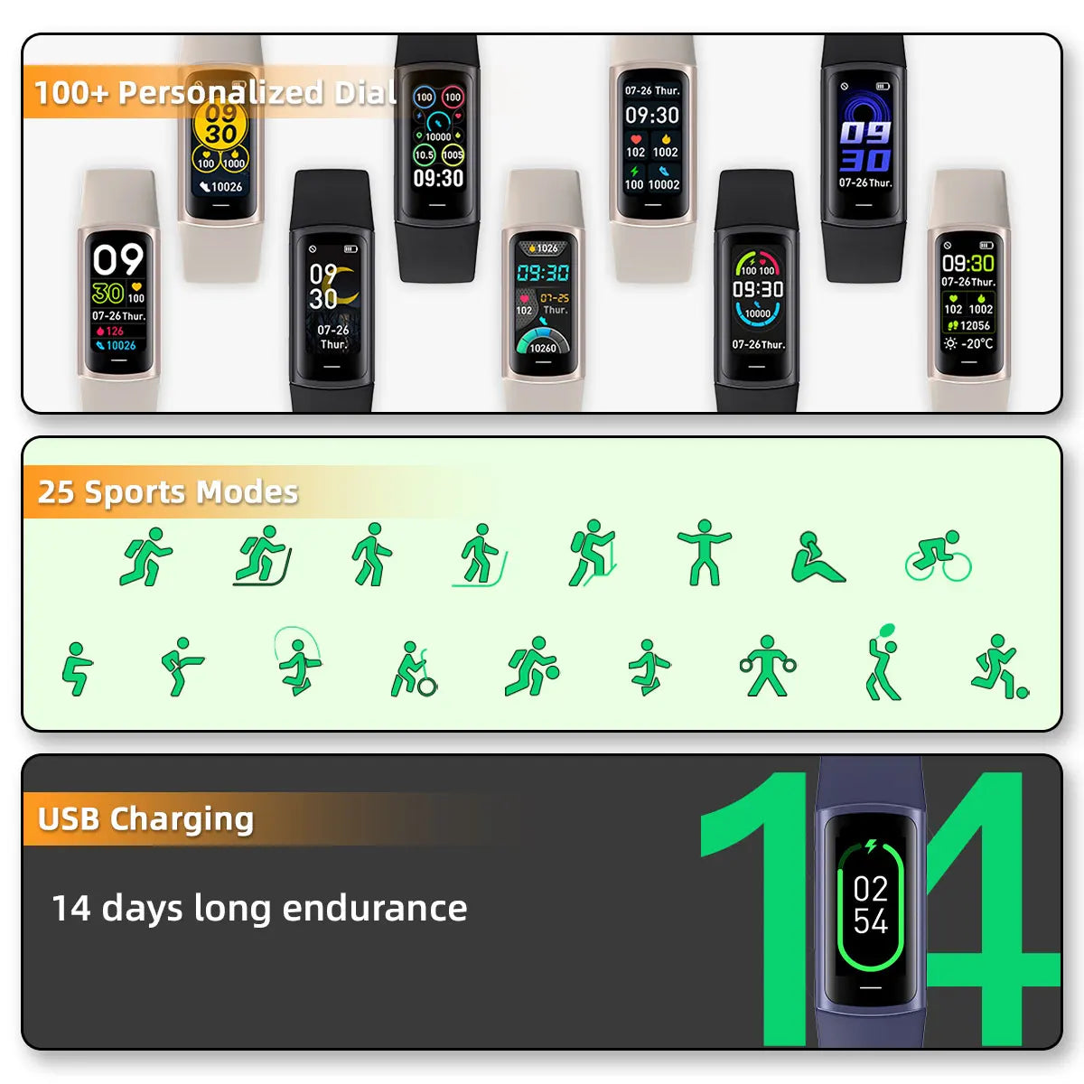 Sport Smartwatch 2025 Bluetooth Anruf Musik Fitness Uhr
