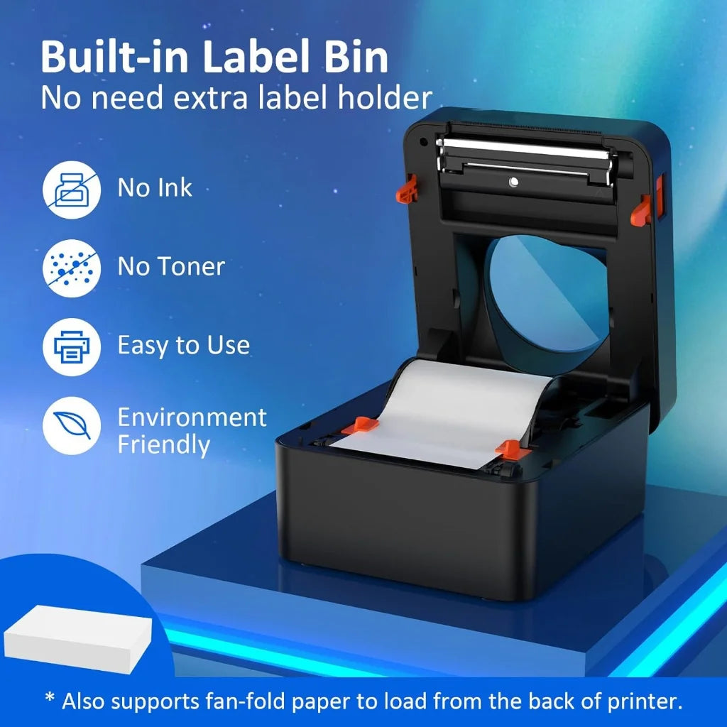 Thermoetikettendrucker 4x6 Versand Bluetooth kabellos