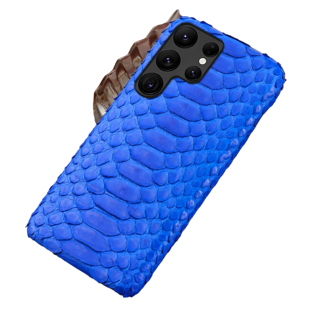 Echte Python Leder Handyhülle für Samsung S25