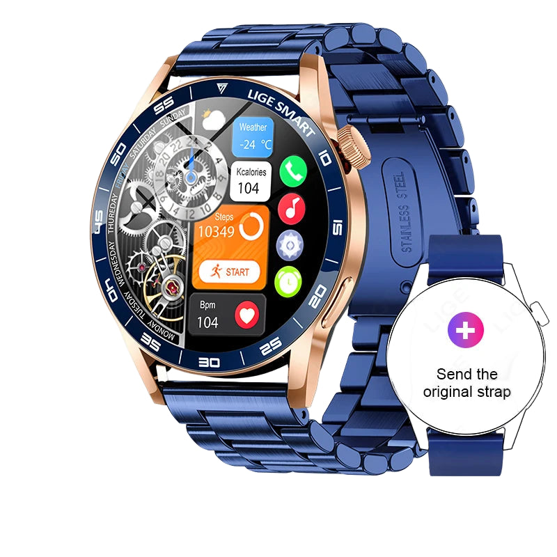 Full Touch Smartwatch mit AI Sprachassistent & Bluetooth