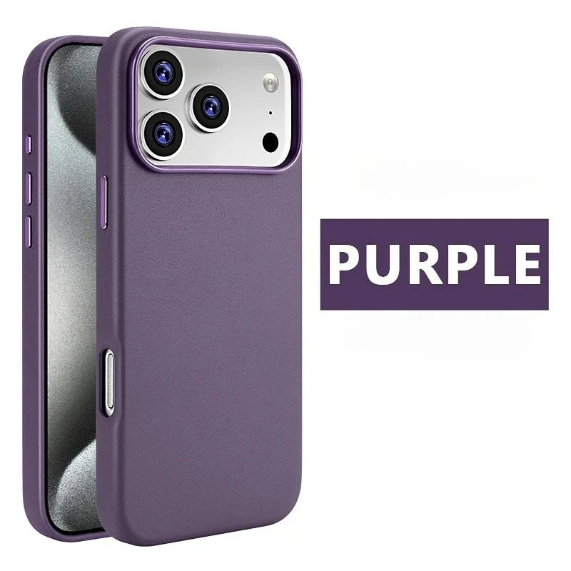 Luxuriöse Rindsleder Hülle für iPhone 17 Pro Max – Magnetisch, Kabelloses Laden