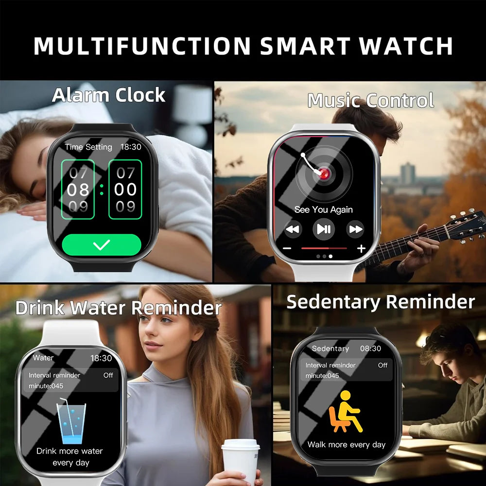 Intelligente Sportuhr mit Bluetooth Anruf & Fitness Tracker