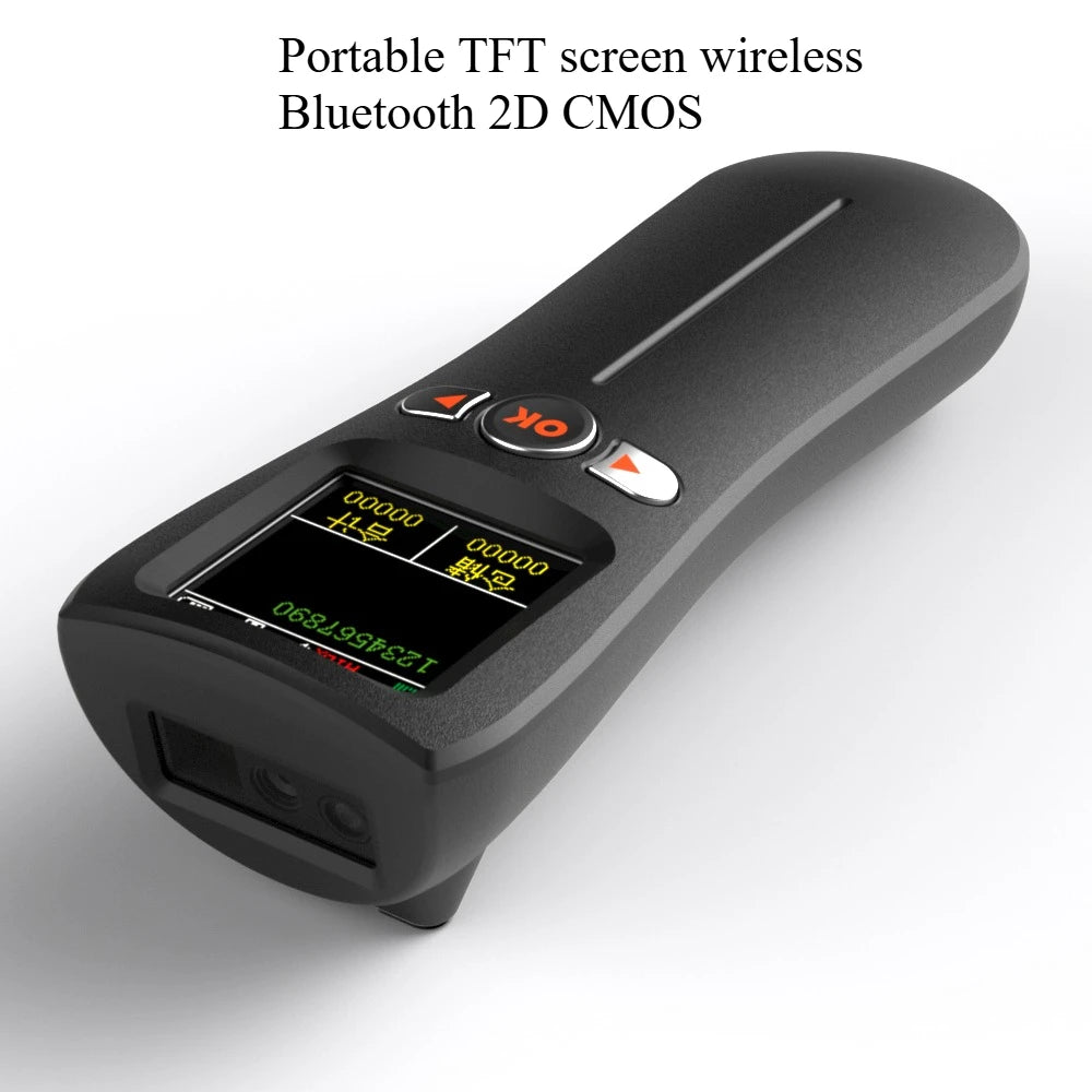 Mini 1D 2D Bluetooth Scanner mit TFT Display Mobil
