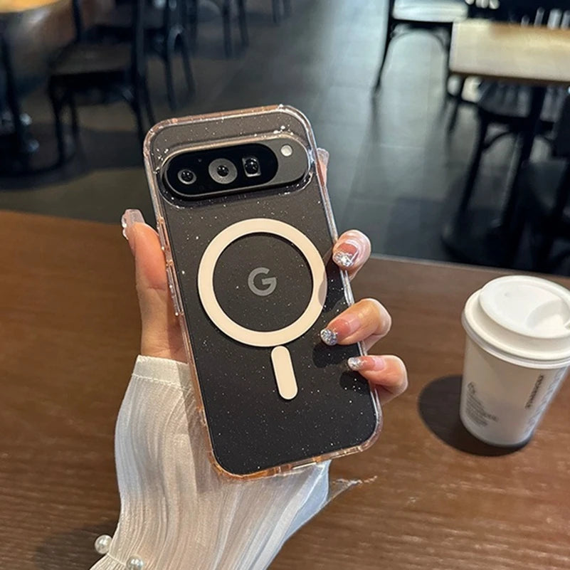 Glitzernde Magsafe-Hülle für Pixel 8–10