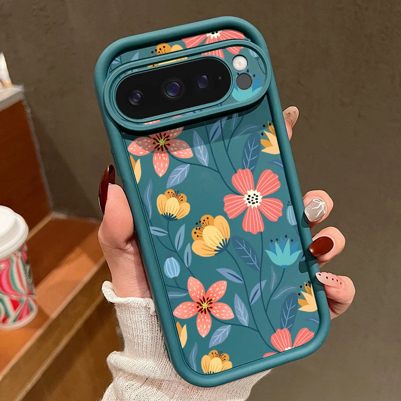 Bunte Blumen TPU-Hülle für Pixel 7–9