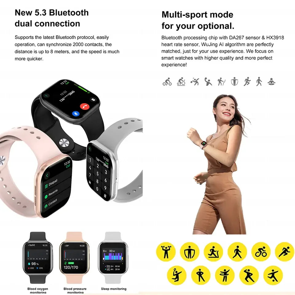 2025 GPS-Smartwatch Damen & Herren mit Herzfrequenz