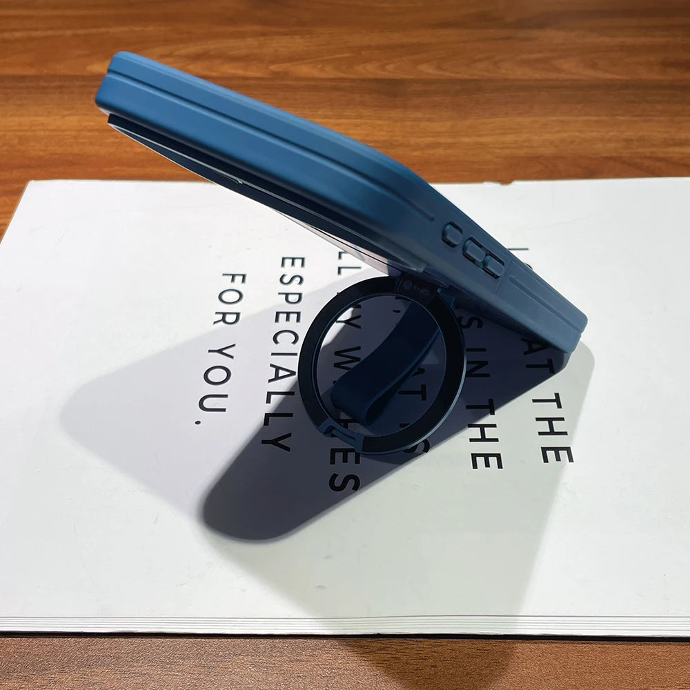 Für iPhone 17 – Magnetische Hülle mit Metallhalter