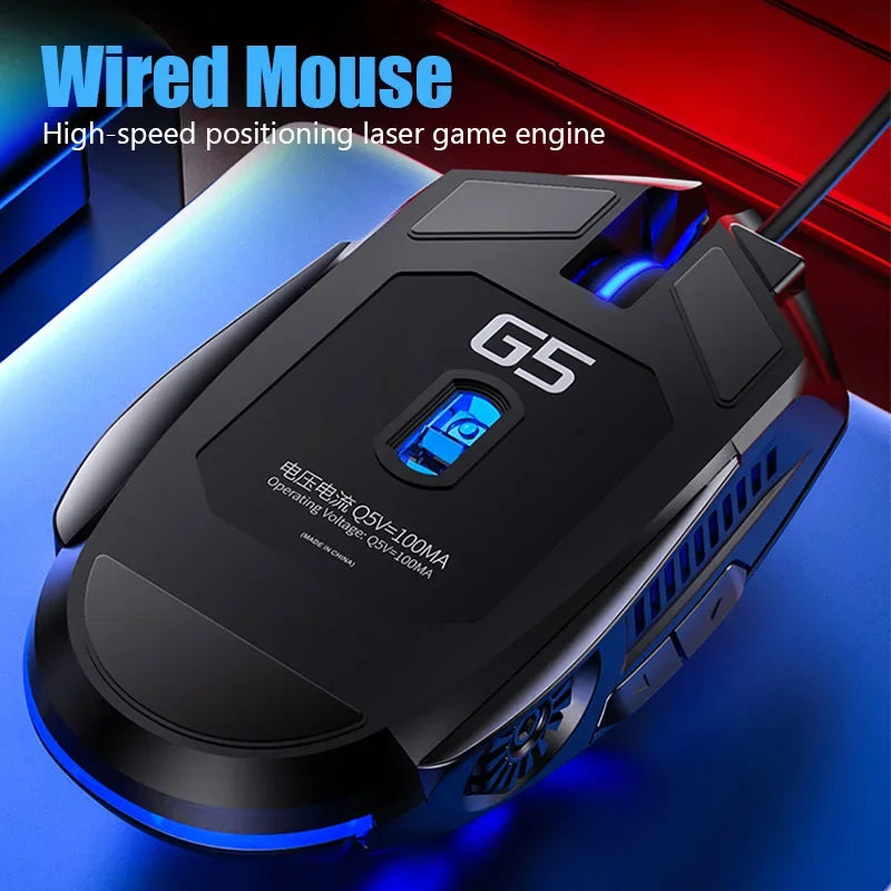 Gaming-Maus G5 mit Makro, RGB und hoher Präzision