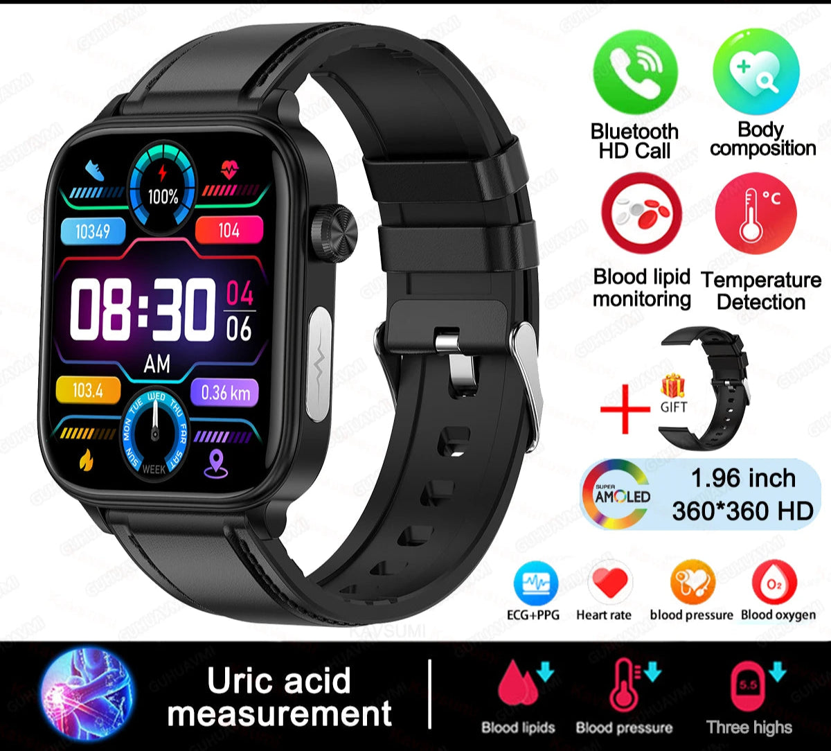 Intelligente Gesundheits-Smartwatch mit Blutdiagnose
