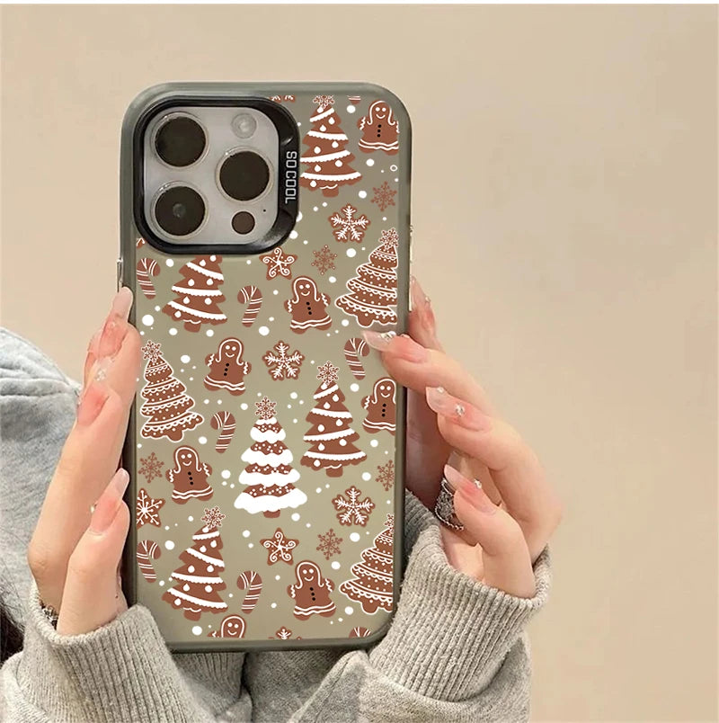 Weihnachts-Schneeflocken Hülle für Samsung S26