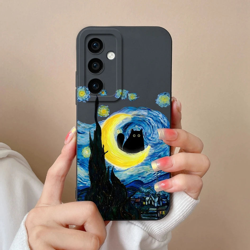 Leopard print silicone case with camera protection