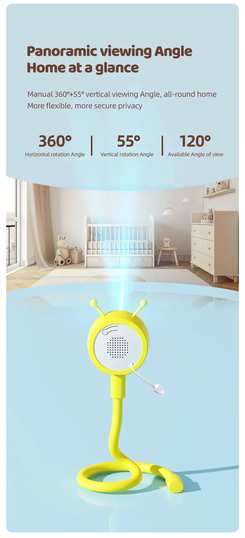 C11 Smart Baby Monitor HD Kamera mit Musikfunktion