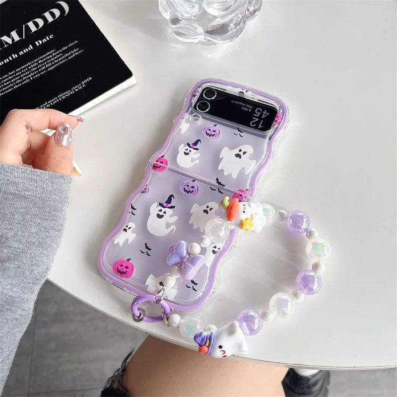 Halloween Handyhülle Geist für Galaxy Z Flip 7 6 5