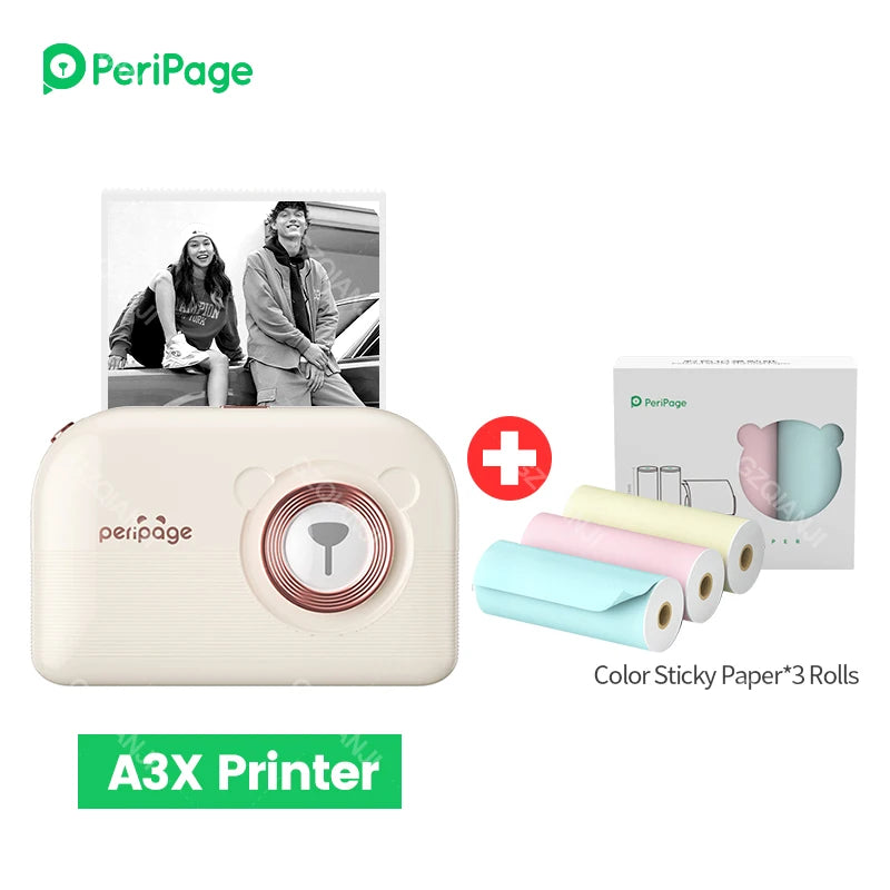 PeriPage A3X Mobiler Thermodrucker für Fotos & Etiketten