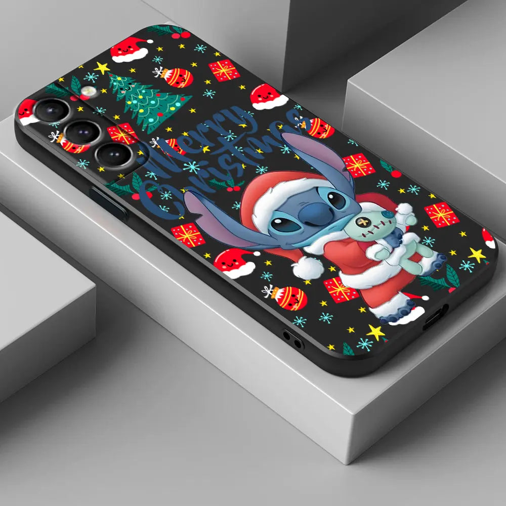 Lilo & Stitch Weihnachts-Handyhülle für Samsung S25