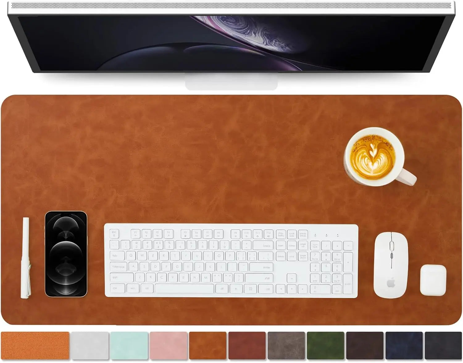 YSAGI Leder Schreibtischmatte PU