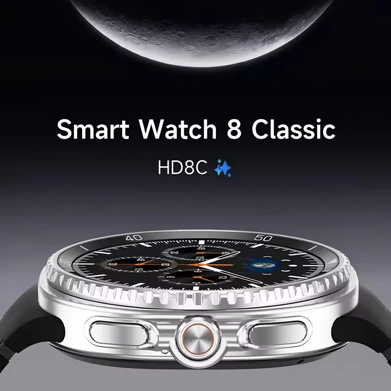 Elegante Uhr 8 Smartwatch 1,43" AMOLED GPS NFC 2025