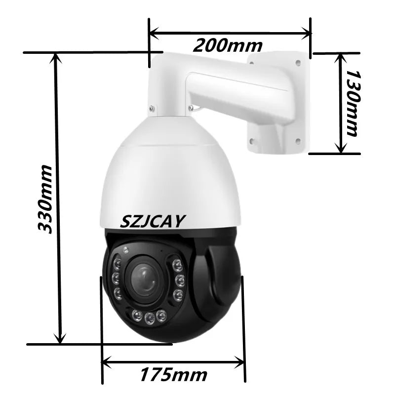 16MP 8K PTZ camera with 99X zoom & 4G tracking
