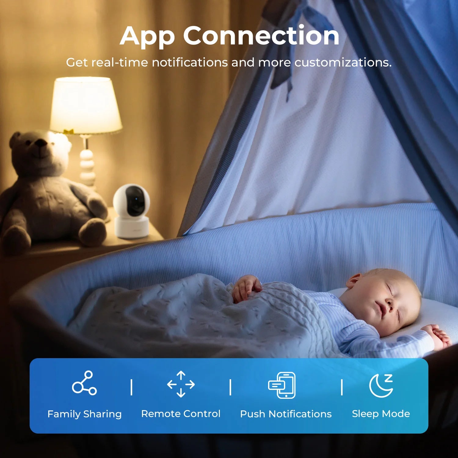 2,5K IP Kamera mit App, 360° Blick & Nachtsicht